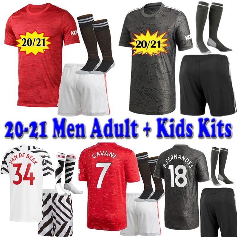 

20 21 Men Adult + Kids Manchester Uniform Kits Set Soccer Jerseys+ short + socks 2020 2021 Utd Greenwood POGBA RASHFOR FOOTBALL Shirts, 20 21 third jersey+shorts+ socks