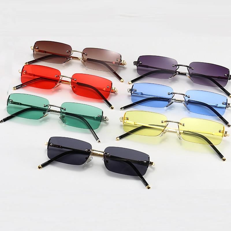 

Sunglasses Fashion Brand Design Vintage Lady Retro Square Modern European And American Sun Glasses Female