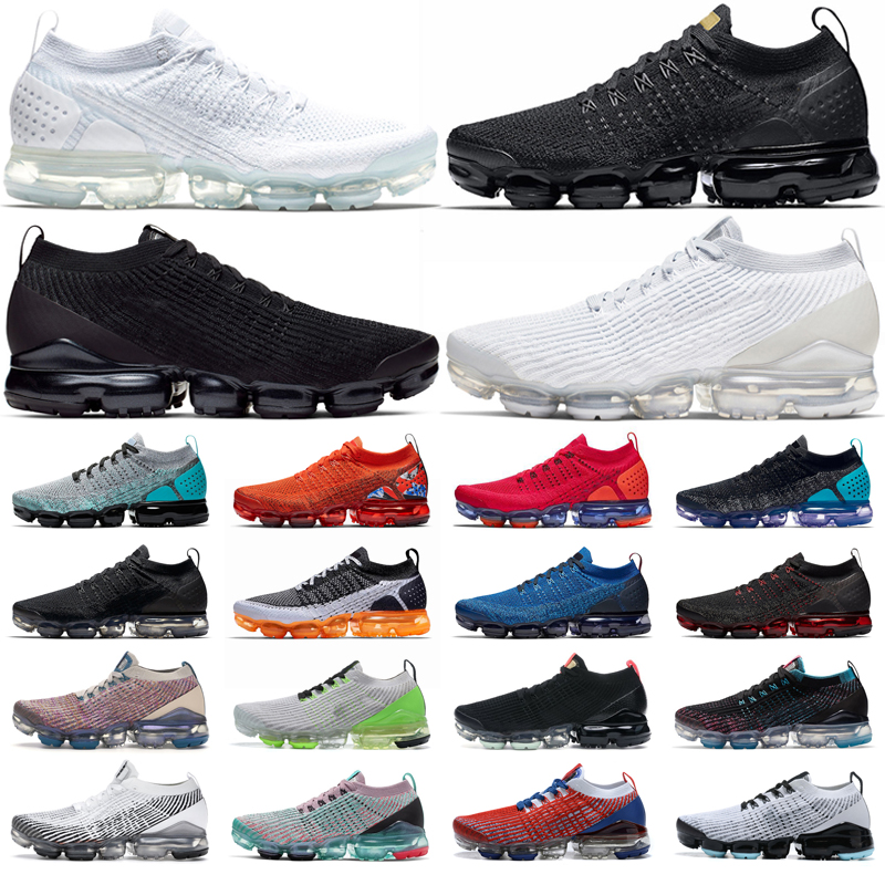 

air vapormax men 3.0 vapor running shoes max triple black white Pure Platinum Zebra Astronomy Blue Oreo mens women trainers outdoor sports sneakers, 3.0 36-45 triple black