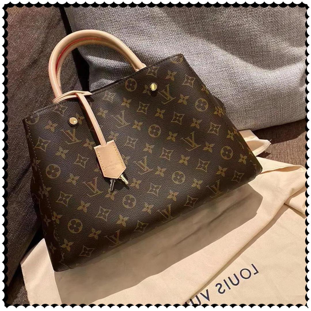 

Lv LOUIS BAG VITTON handbags tote bag crossbody womens totes bags shouler purse fashion saddle brown flower leather 41055, Red;black