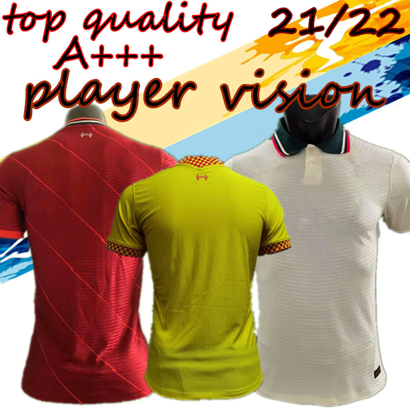 

2021 22 LVP Player Version M.SALAH VIRGIL FIRMINO soccer jersey MANE MILNER WIJNALDUM A.BECKER ALEXANDER ARNOLD DIOGO J. Goalkeeper football shirt, Black;yellow