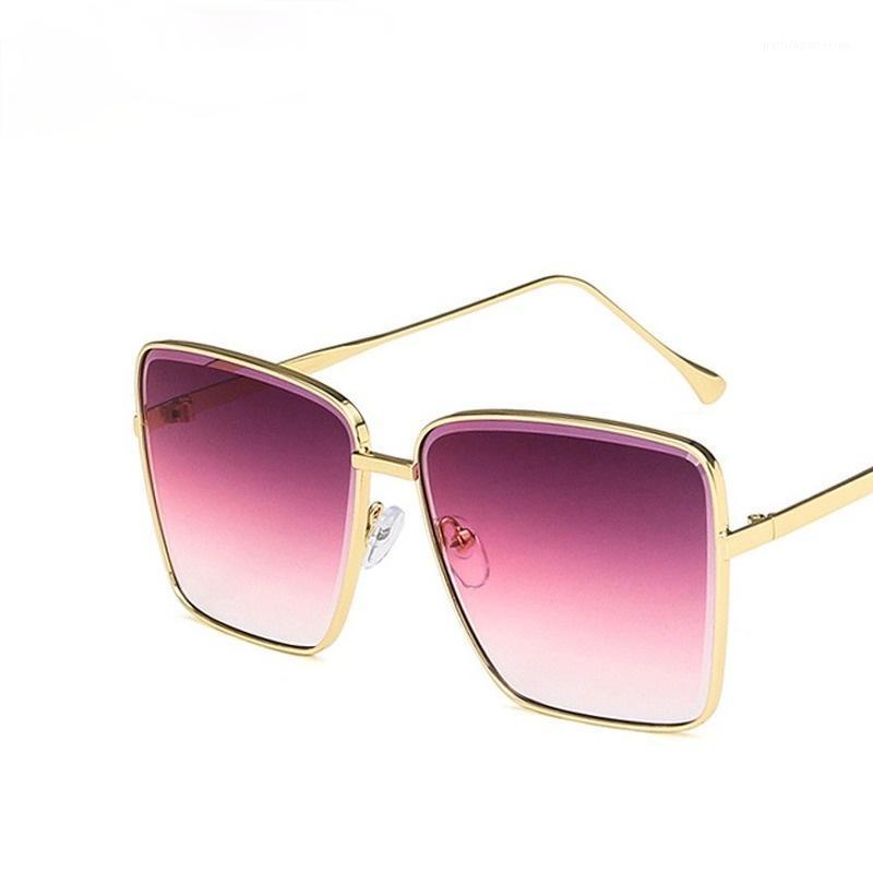 

Large Frame Metal Sunglasses Fashion Sun Glasses Retro Street Pography Shades For Women Wholesale
