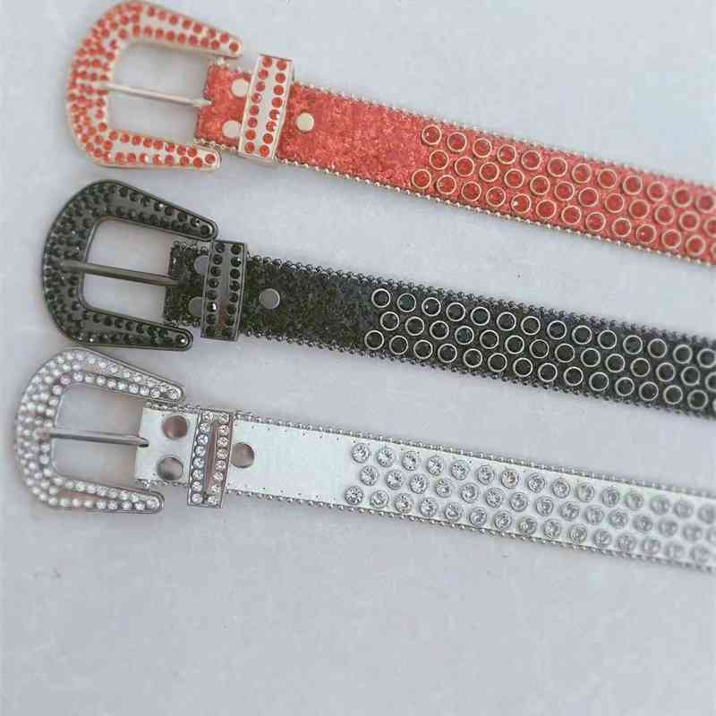 

Designer belts 2023 Women's women's belt decorative buckle fashionable wide diamond trouser belt and Jeans Belt factory outlet