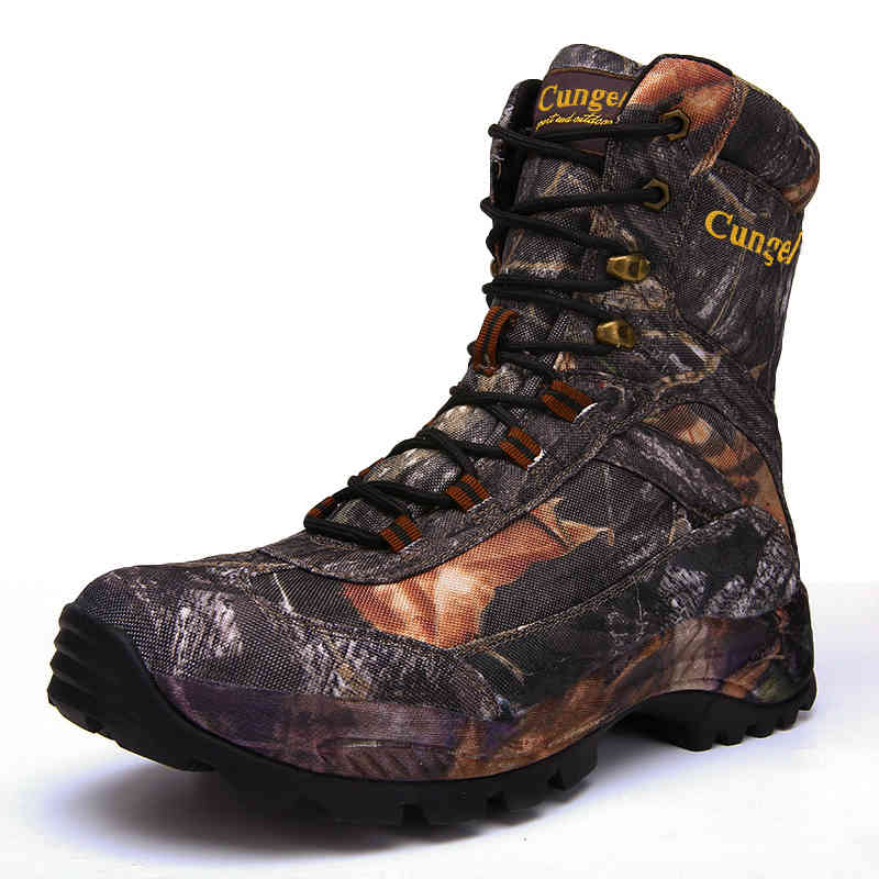 

dress shoes couple hight-boots hiking combat outdoor hunting camouflage travel waterproof hard-wearing plush indestructible wi, Black