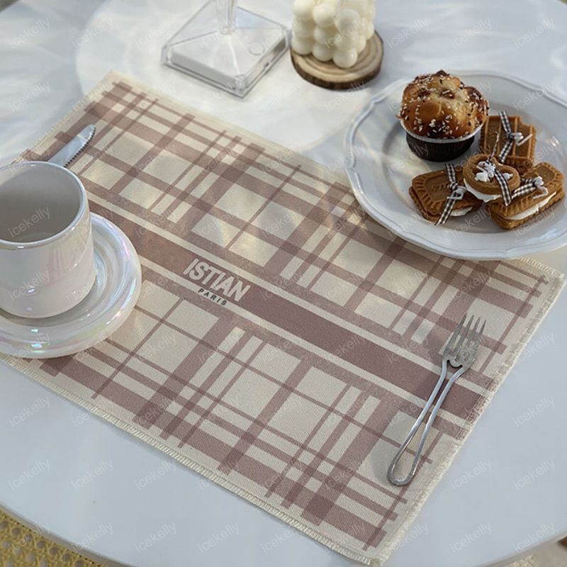 

Rectangle Retro Cotton And Linen Restaurant Mat Luxurys Designers Cloth Waterproof Decorative Mat Heat Insulation Tablecloth D2111236Z, Free