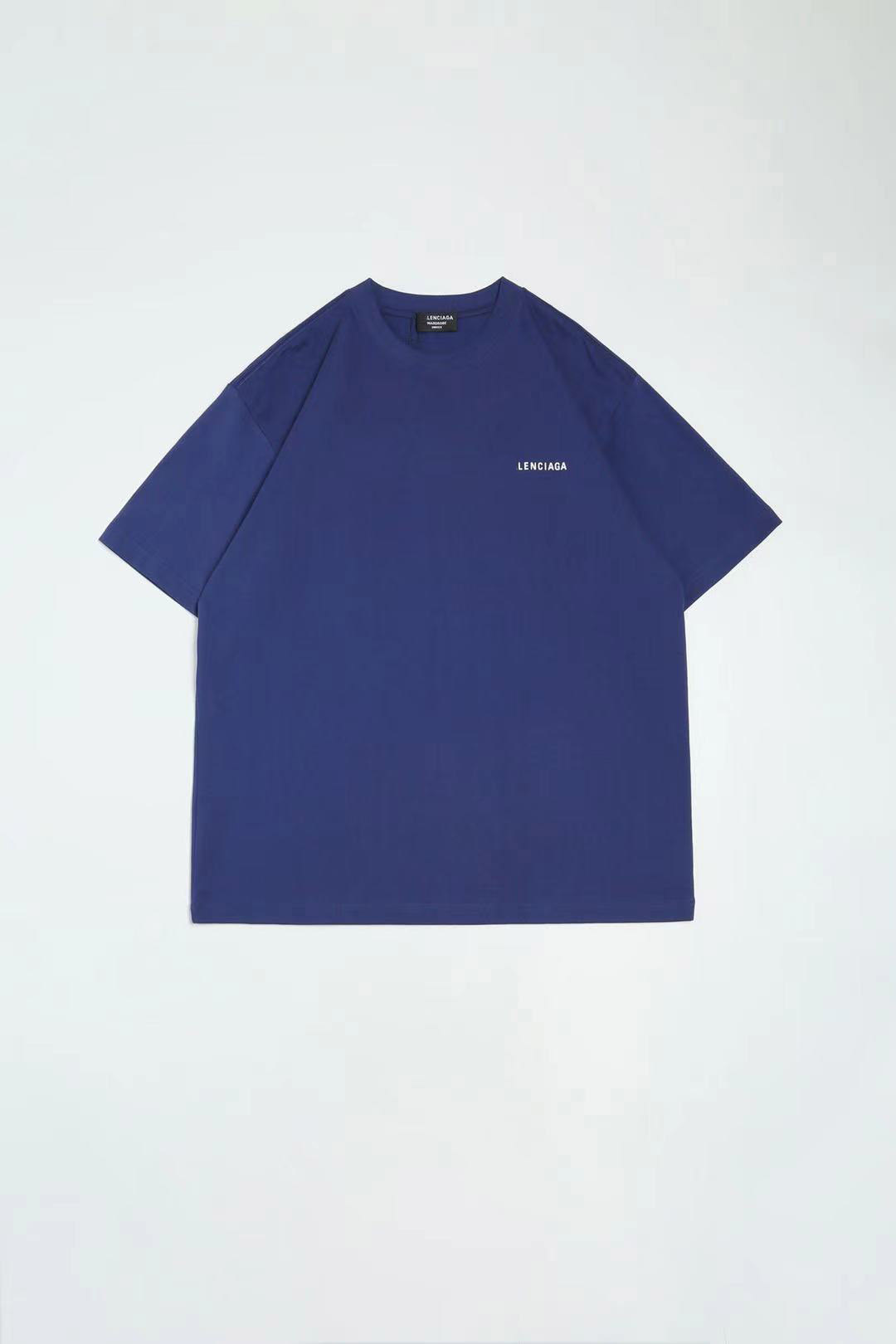 Paris logo T shirt calf blue front and back printed letters short sleeve high luxury quality with packaging bag, wholesale in large quantities. S