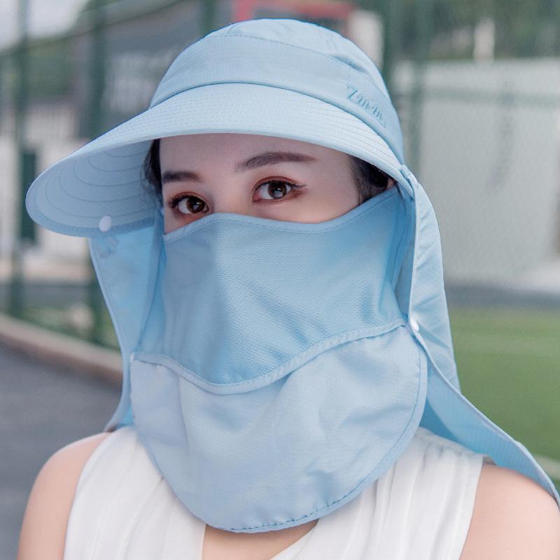 

Berets Summer Protective Chapeu Feminino Neck Cover Ear Flap UV Protection Wide Brim Panama Men Women Sun Hats, As pictures