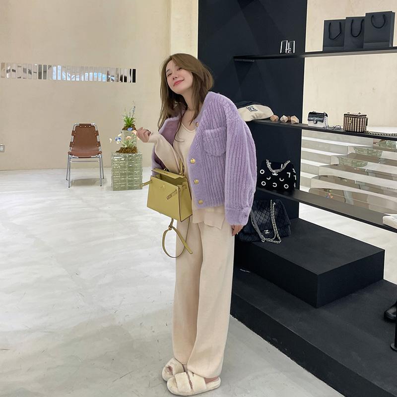 

Women's Fur & Faux Women 2022 Autumn Winter Genuine Wool Coat Female O Collar Sheep Shearing Lady Warm Real Natural Coats Jacket A18, Black