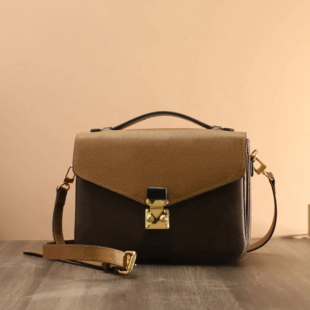 2021 luxurys designers bags 20 colors women handbag messenger bag oxidizing leather POCHETTE metis elegant shoulder crossbody shopping purse tote