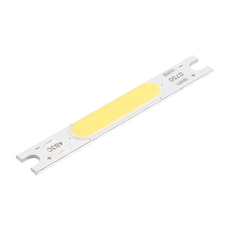 

50x7mm 5W 9V LED Light Strip COB Module Three Lights Colors Optional Chip Bar DIY Kit Modules