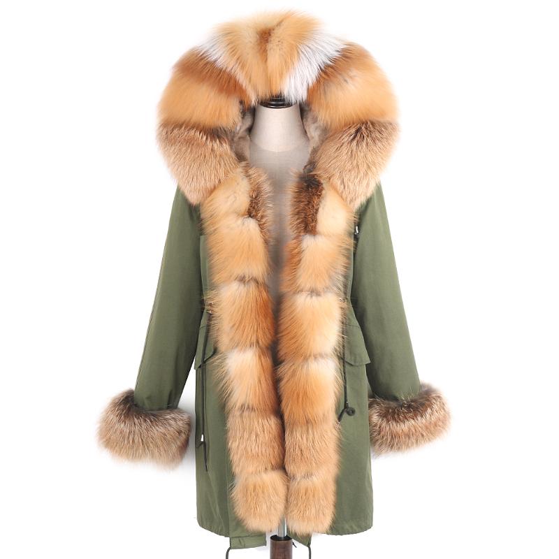 

Women' Fur & Faux 2021 Winter Woman Black 7XL Jackets Outwear Thick Parkas Natural Real Coat Jacket, Color 1