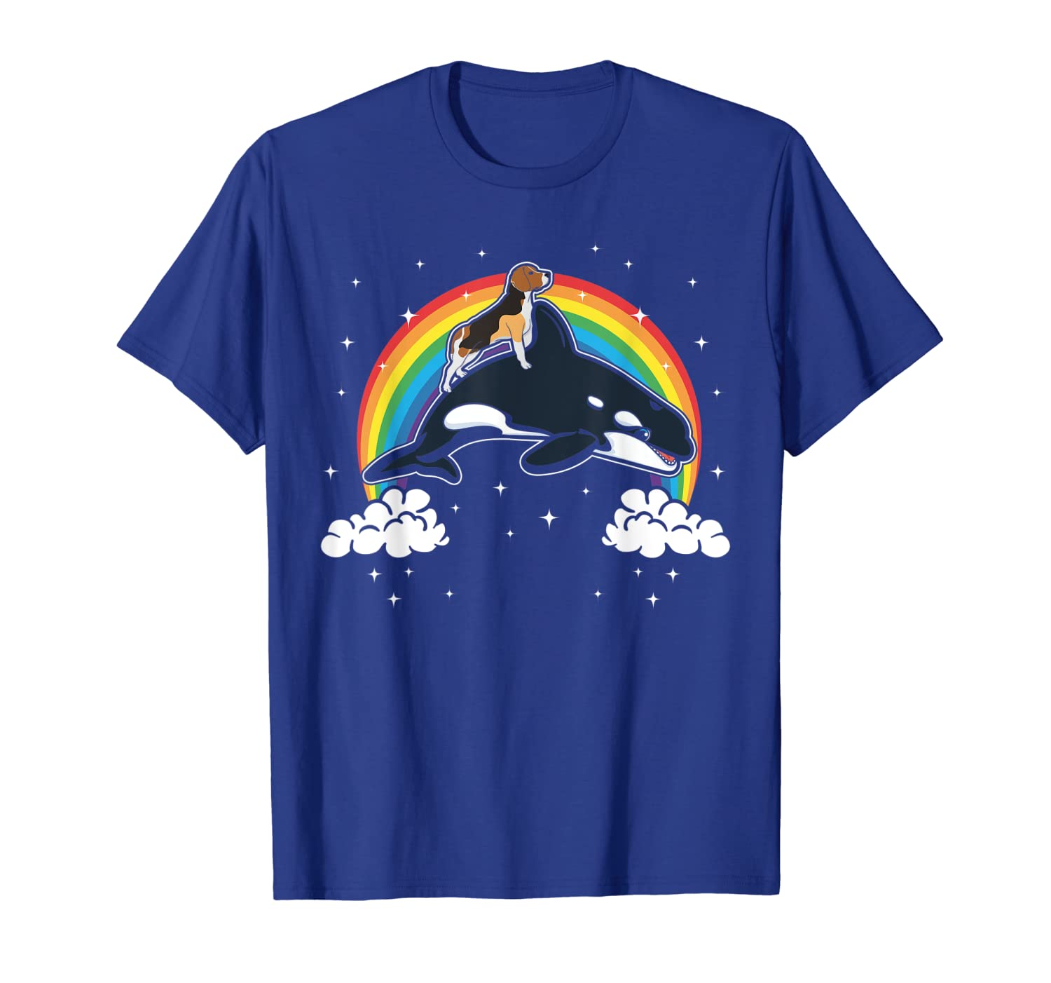 

orca killer whale marine mammal beagle dog funny tshirt gift, White;black