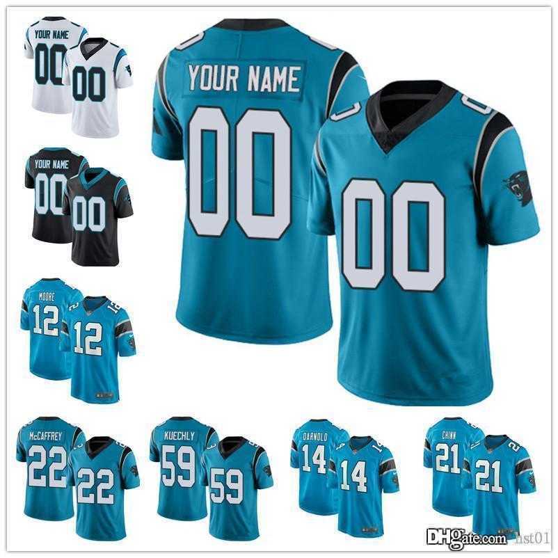 

custom men women youth CarolinaPanthers59 LukeKuechly 22 Christian McCaffrey 2 DJ Moore 8 Jaycee Horn Football Jerseys, Color