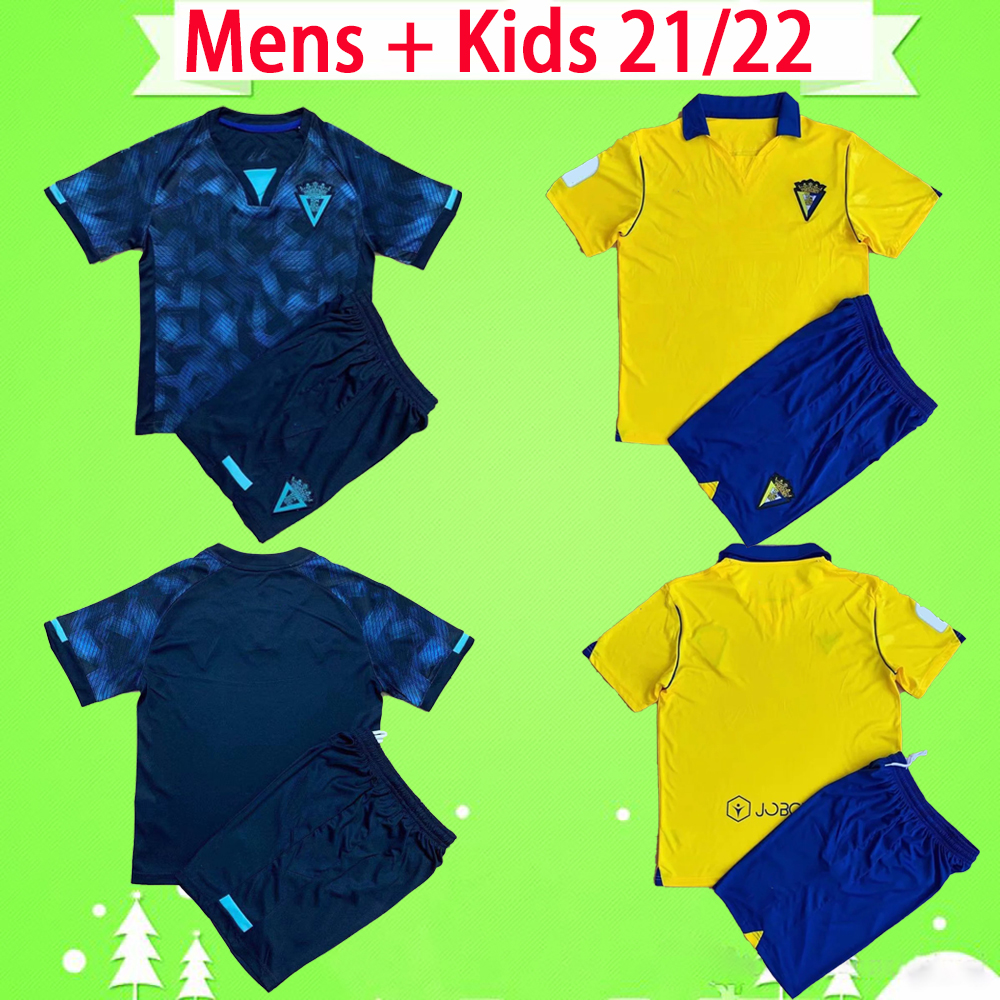 

Adult + Kids kit with shorts 2021 2022 Cadiz soccer jerseys boys sets home yellow away black CÁDIZ CF Negredo21 22 LOZANO ALEX Bodiger Juan mens suit football shirts, 21/22 soccer kit