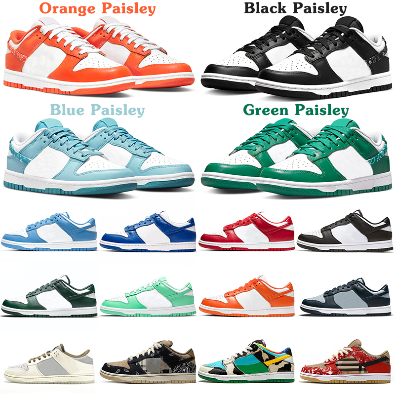 

2022 Men Running Shoes Panda Triple White Black Paisley Kentucky University Blue Coast Vintage Varsity Green Mummy Grey Fog Mens Women Trainers Sports Sneakers, University red 36-45