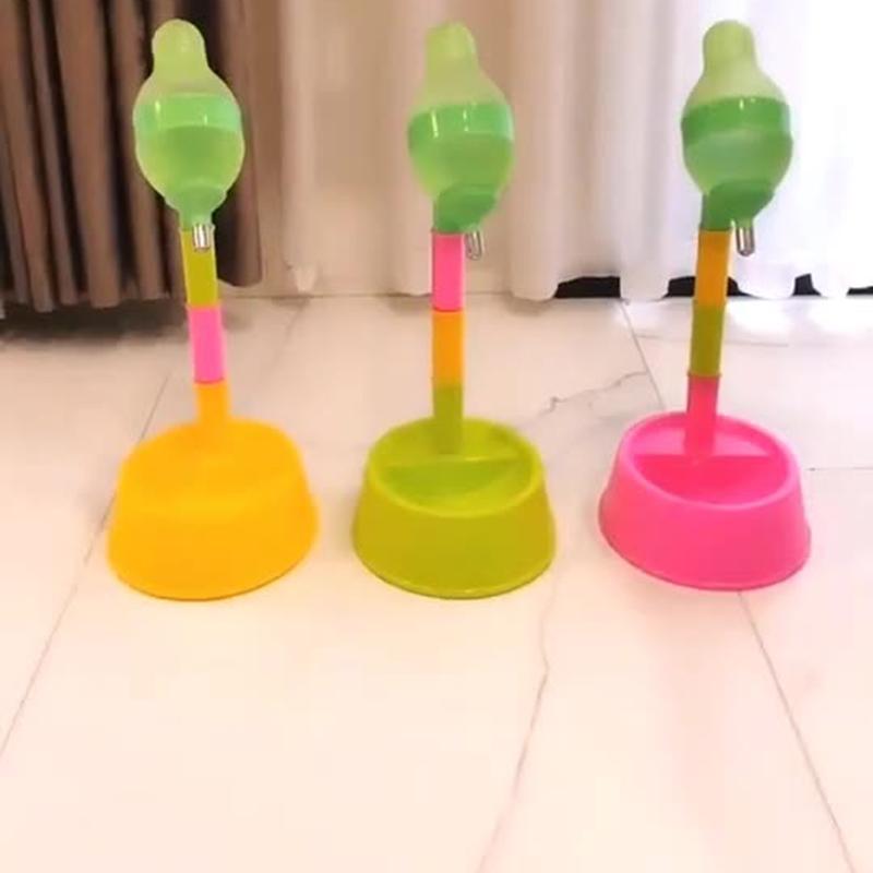 

Cat Bowls & Feeders Pet Dog Dual Purpose Water Bottle Vertical Automatic Dispenser Large Capacity Non Slip Supplies Comedero Gato