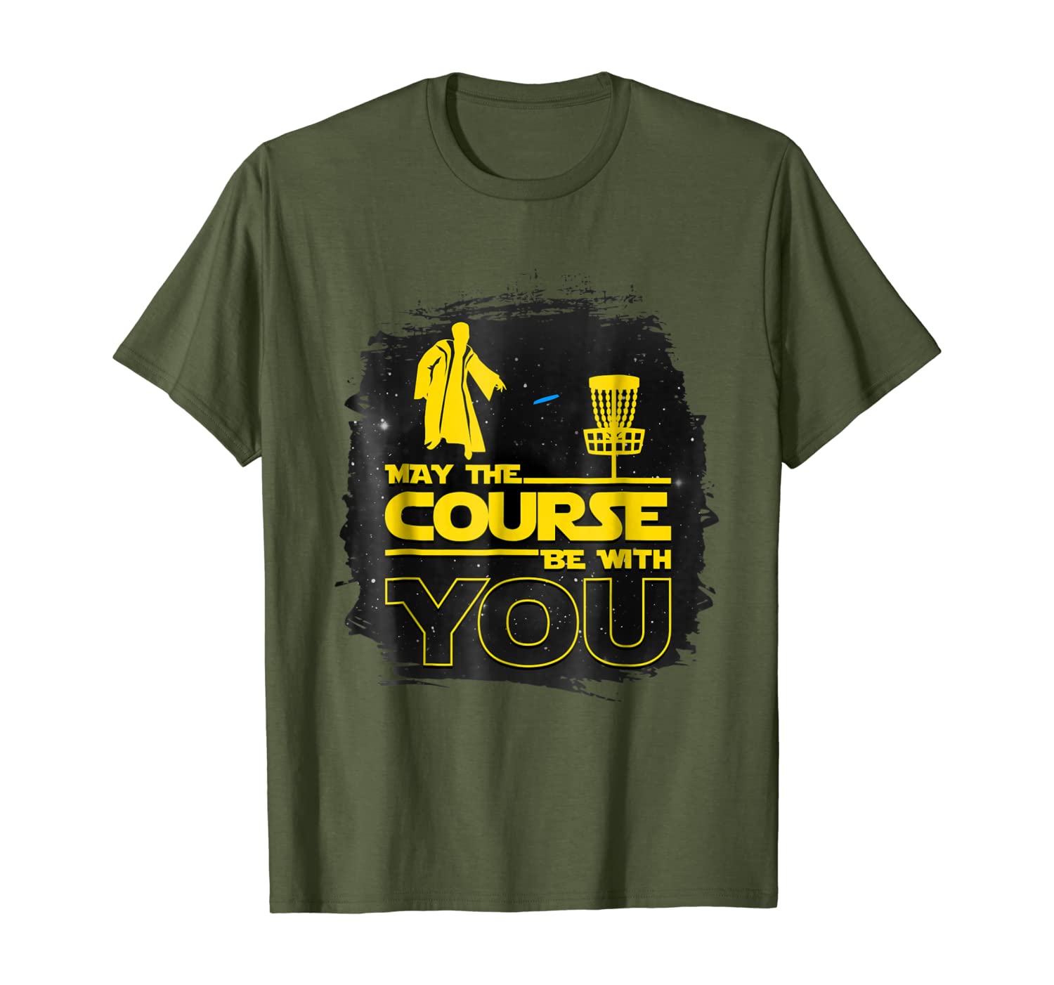 

"May The Course Be With You" Funny Disc Golf T Shirt Men, Mainly pictures