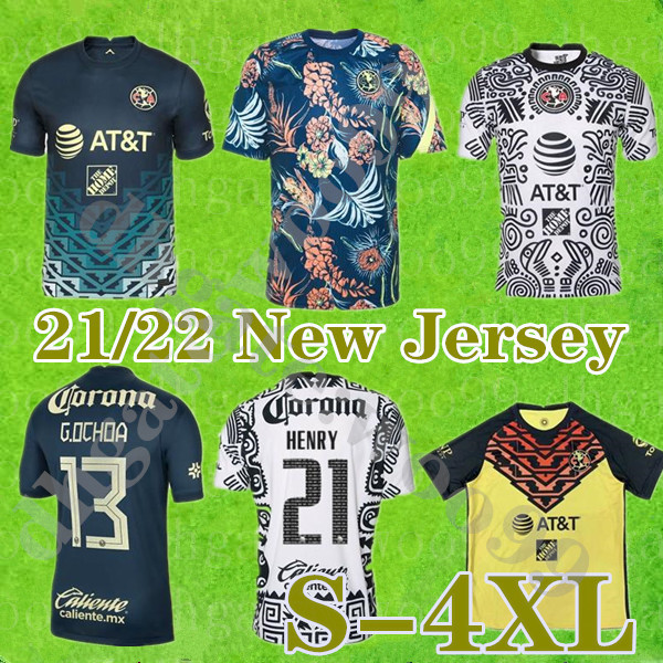 

large size:XXXXL Club America Soccer Jersey 21 22 GIOVANI Football Shirt