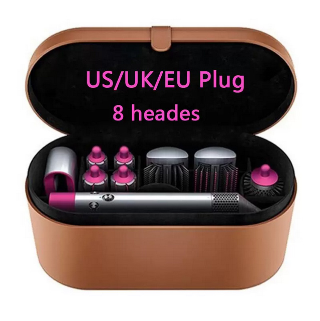 

1:1 Copy Dyson 8 Heads Airwrap Hair Complete Curler Styling Professional Salon Tools Dryer 8Heads Curling Iron for Rough and Normal Hairs Curling Irons with Gift Box