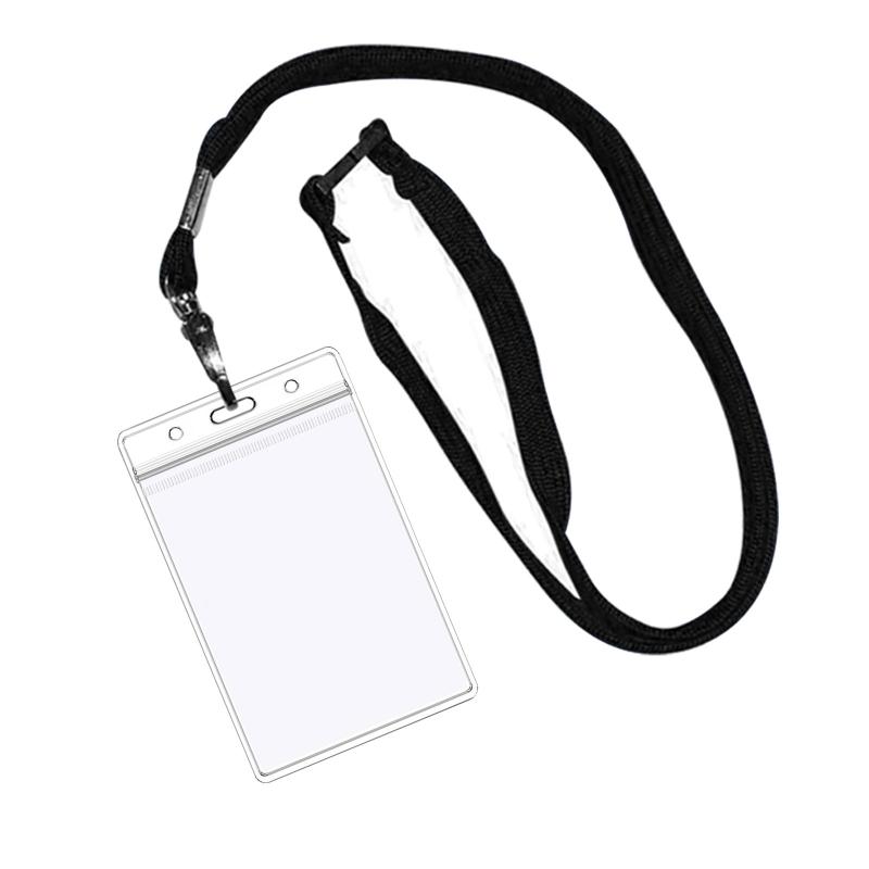 Storage Bags CDC Vaccination Card Protector 5.1 X 3.3 Inches With Lanyard Immunization Record Office Accessories Kawaii Cute Breakaway 2021-image-718962545