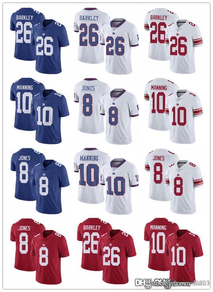 

Men Women New youth York Giants 26 Saquon Barkley 10 Eli Manning 8 Daniel Jones 56 Lawrence Taylor Football Jerseys, Black;red