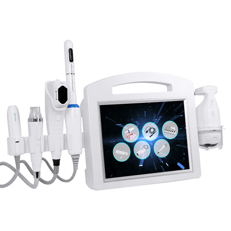 Portable 6 in1anti aging high intensity focused Ultrasound 4D Hifu v max vaginal tightening machine facial lifting RF microneedle body slimming B-image-727591589