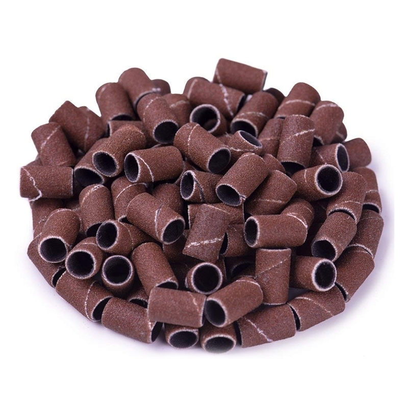 500Pcs Abrasive Belt Professional Manicure 180 Grain Electric File Sand Block Set-image-691820287