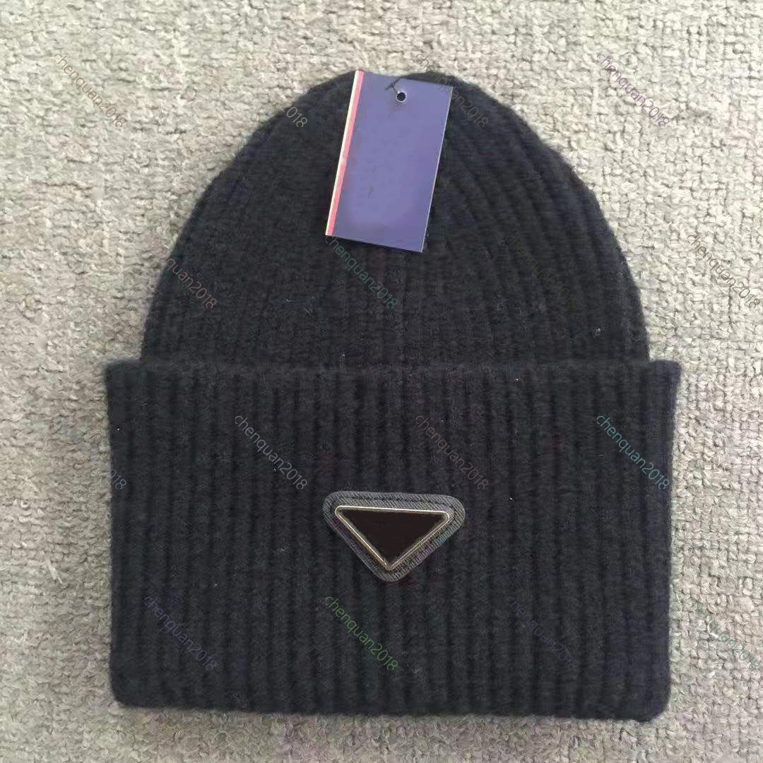 

Autumn/Winter 2021 Hat men's cool fashion women's warm classic knit 7 colors, Blue;gray