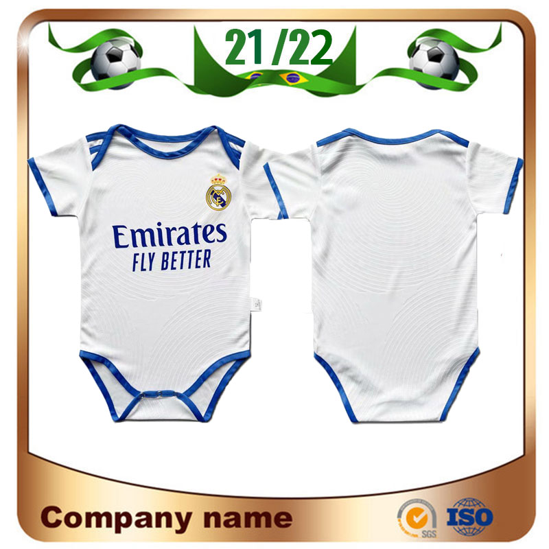 

21/22 Baby Real Madrid Soccer Jersey 2021 Home #7 HAZARD Kids Kit Shirts MODRIC MARCELO BALE ISCO BENZEMA 9-18 Months Football