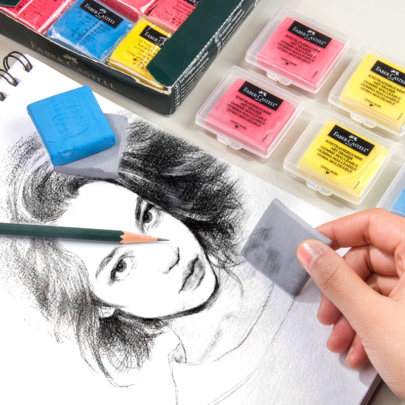 

Multicolor Plastic Eraser Soft Art Painting Rubber Pencil Design Sketch Highlight Kneaded Erasers Material Escolar Stationery