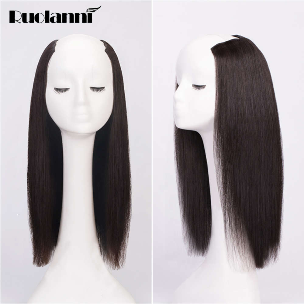 

high quality9a peruvian U part wigs, the bt vendors human hair extension clip in, Black