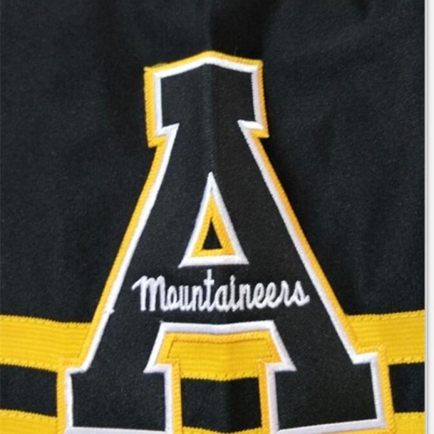 

CUSTOM 009,Youth,women,toddler, App State Mountaineers Personalized ANY NAME AND NUMBER ANY SIZE Stitched Top Quality College jersey, Black youth s-xl