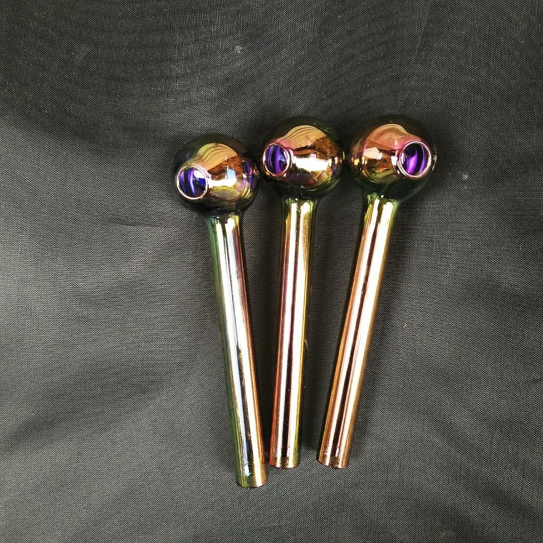 

Nano plating Pyrex Glass Oil Burner Pipe Colorful quality pipes Great Tube tubes Nail tips