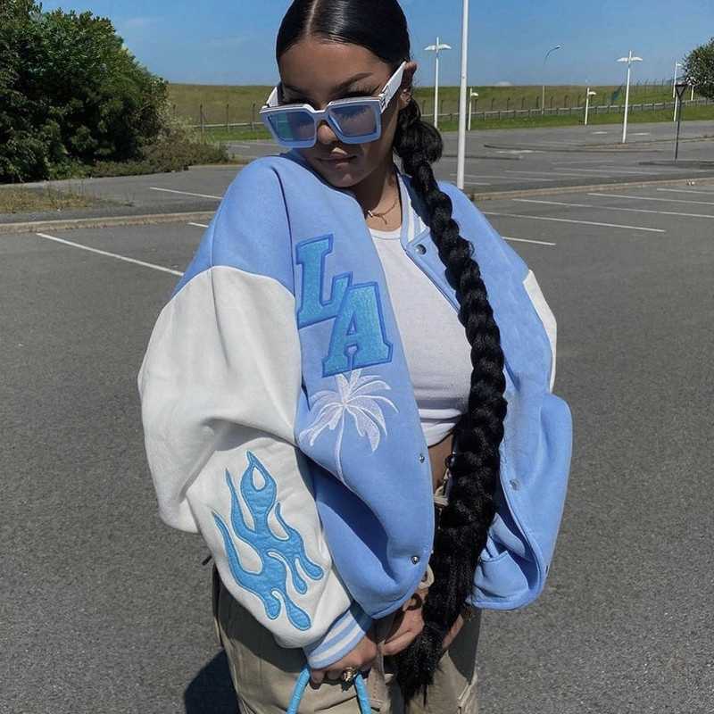 

Coat Ladies and Jacket Couple College Style Cardigan High Quality Retro Baseball Uniform