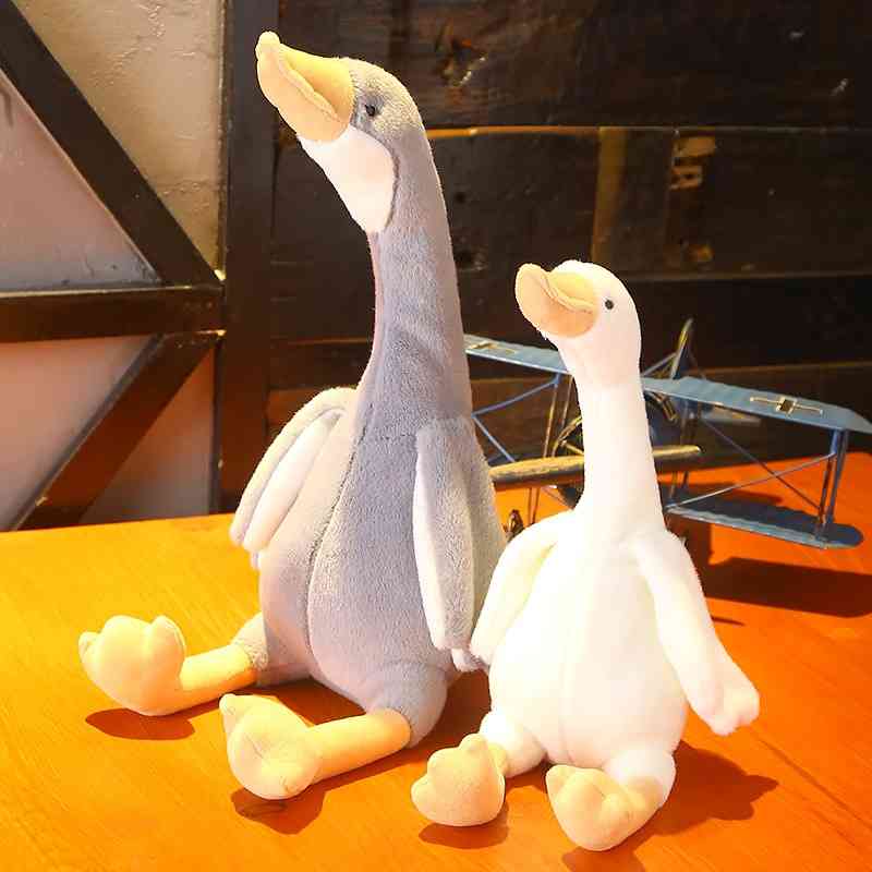 

Duck plush pacify big white goose doll simulation Swan children's Toy Gift Girl