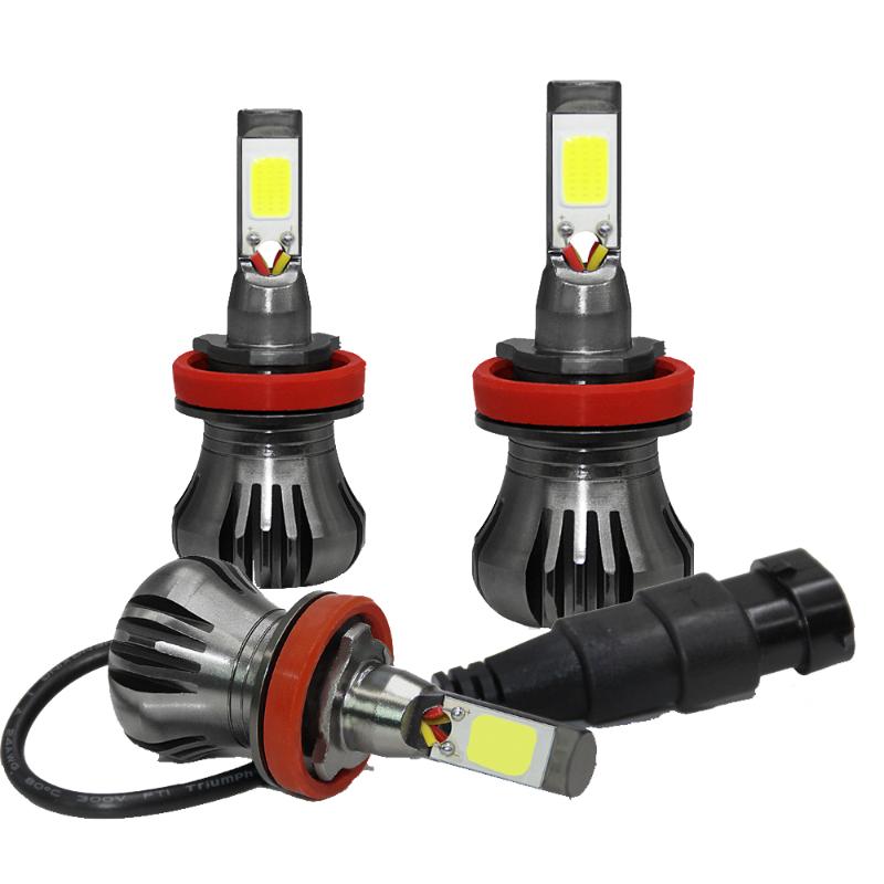 

Car Headlights Fog Light H11 Led Lights H8 H9 880 881 Lampada H27 H3 Bulb Accesorios Para Auto 80W 9600LM 6000K 12V 24V
