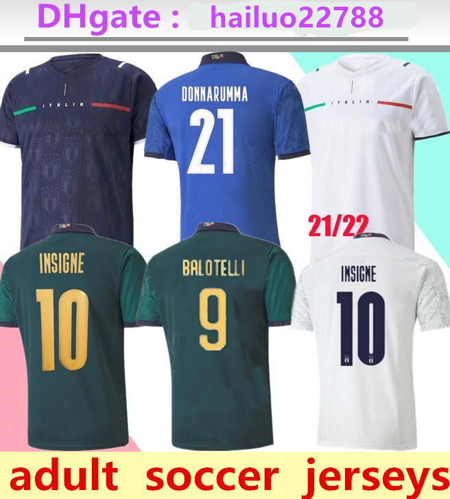 

20 21 ITALY soccer Jersey BARELLA SENSI INSIGNE 20 21 European Renaissance CHIELLINI BERNARDESCHI football shirts men uniforms, Black;yellow