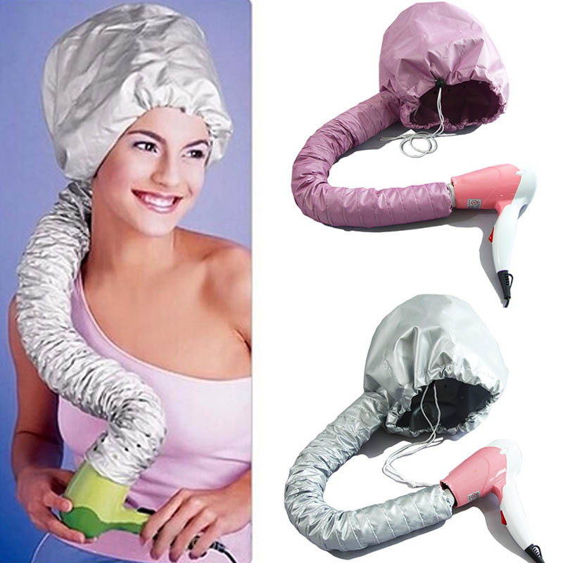 Hairdressing Cap Home Barber Beauty SPA Heated Hair Bonnet Hair Dryer Cap Baking Oil Cap Portable Dryer Heater Hat women fashion-image-691400524