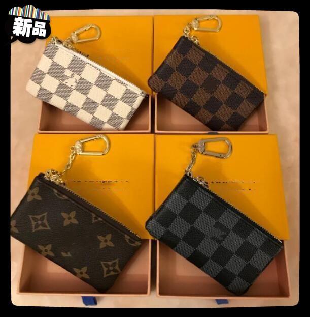 

88 Luxurys DesignersFrance Style LVLOUISVITTON VUTTON Coin Pouch Men Women Lady Leather Coin Purse Key Wallet Mini Wallet, Red;black