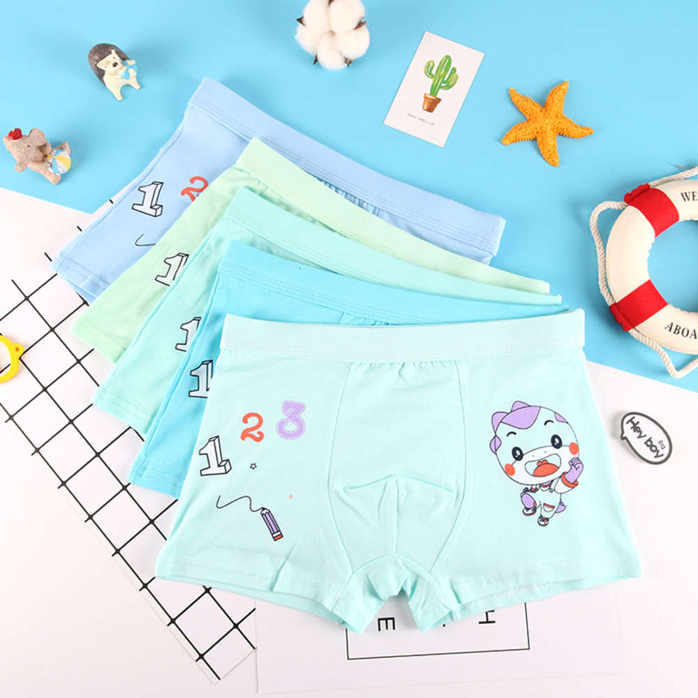 

Boys' cotton underwear Boxer Shorts primary school students' cartoon printed middle children's Cotton, Camo