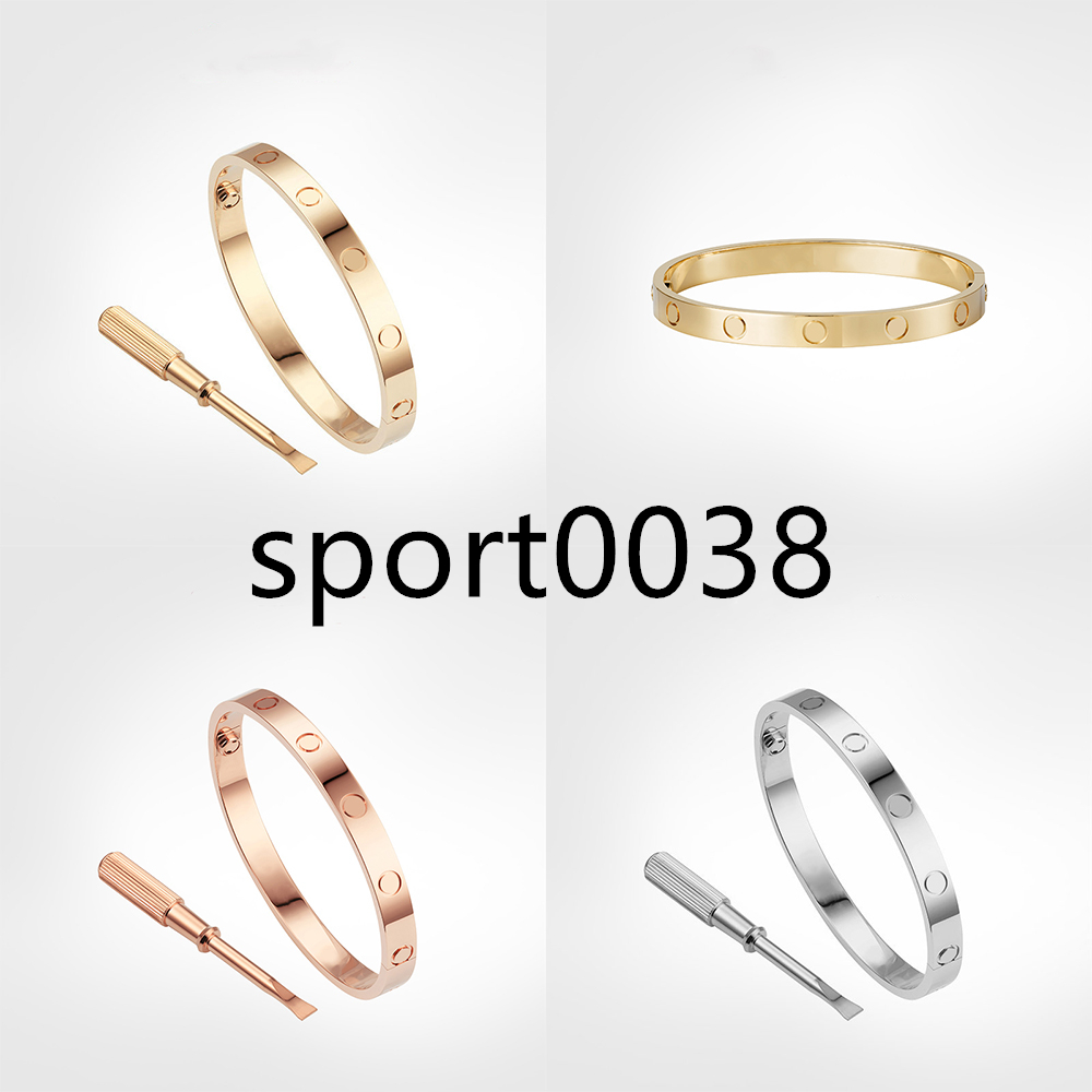

Screw Bracelet 5.0 Designer Bracelets luxury jewelry women Bangle Titanium steel Alloy Gold-Plated Craft Gold Silver Rose Never fade No