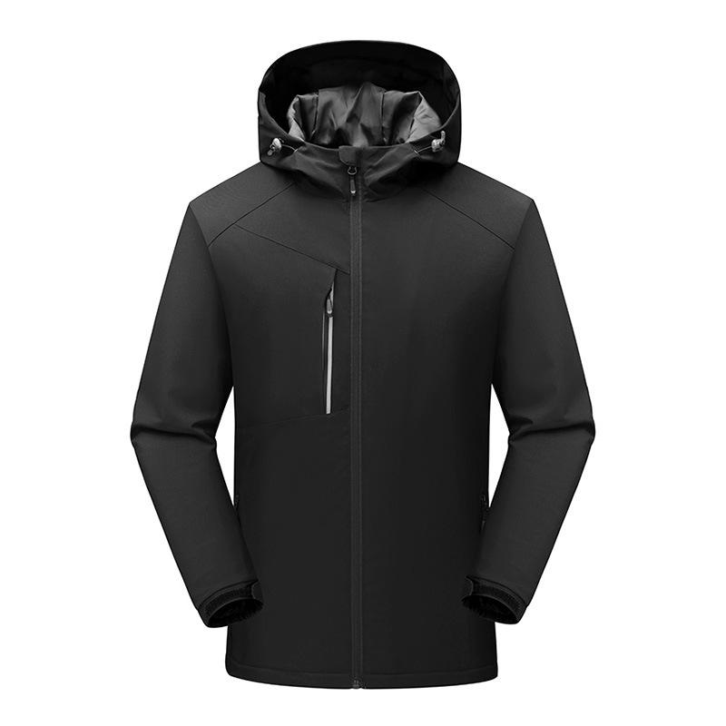 

Hunting Jackets Waterproof Hiking Jacket Men Outdoor Sports Mountaineering Camping Ski Windbreaker Mens Windproof Fleece Warm Unisex, Camo;black