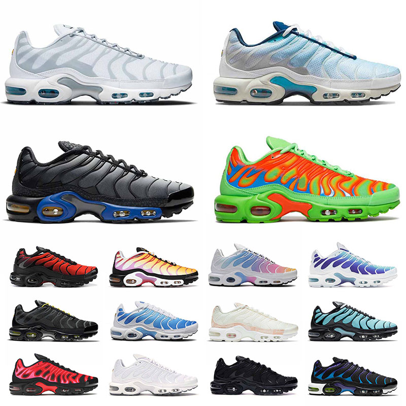 

Tn Plus With Gift Top High Quality Mens Running Shoes Tns Big Size Us 12 Triple White Black Purple Pink Snakeskin Green Blue Men Women Sports Sneakers Trainers Eur 36-46, 40-46 twilight marsh