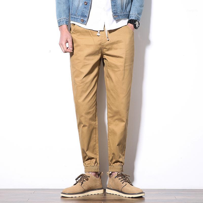 

Men' Pants Trousers Ankle-length Cotton Mens Harem Pant Joggers Casual Slim Fit Sweatpants Men For Male, Black