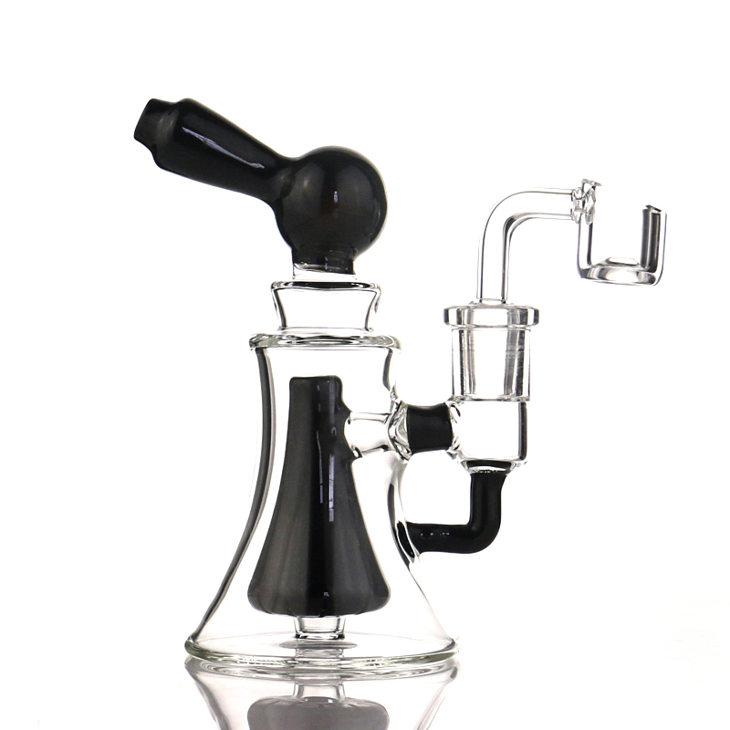 

5.7Inch mini Dab Rig Colorful Thick water pipe glass bong 14mm Joint Oil Rigs With 4mm Quartz Banger