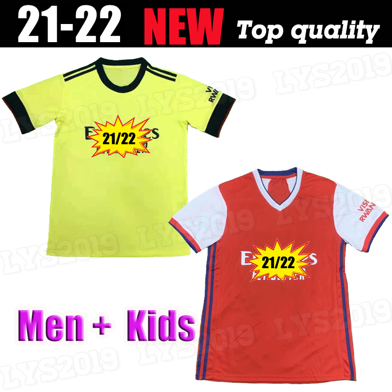 

2021 Arsen 4th soccer jersey Gunners 424 PEPE SAKA THOMAS WILLIAN NICOLAS TIERNEY odegaard football shirts Men Kids fourth HUMANRACE, Black;yellow