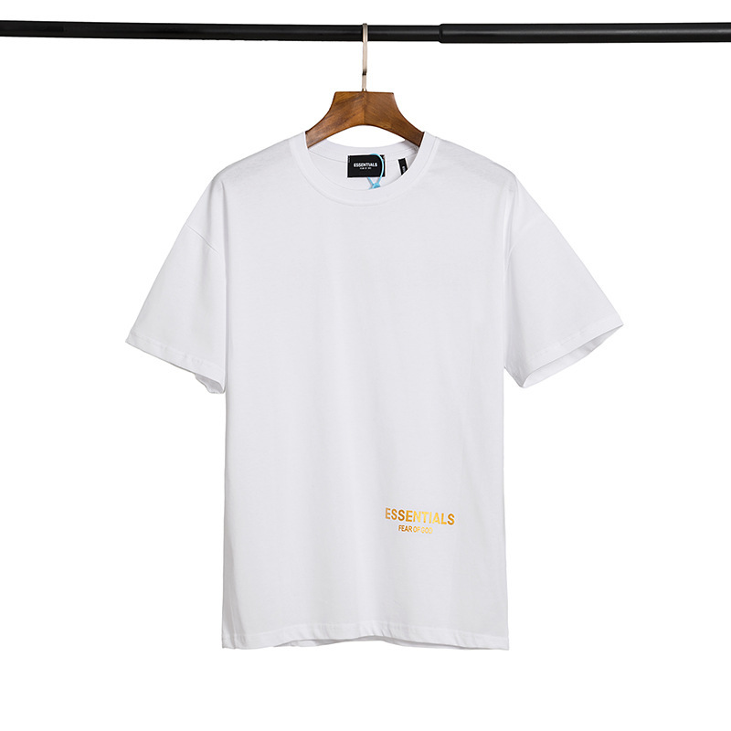 

New summer 2020 fog short sleeve Chaogao Street T-shirt LLC1, White;black