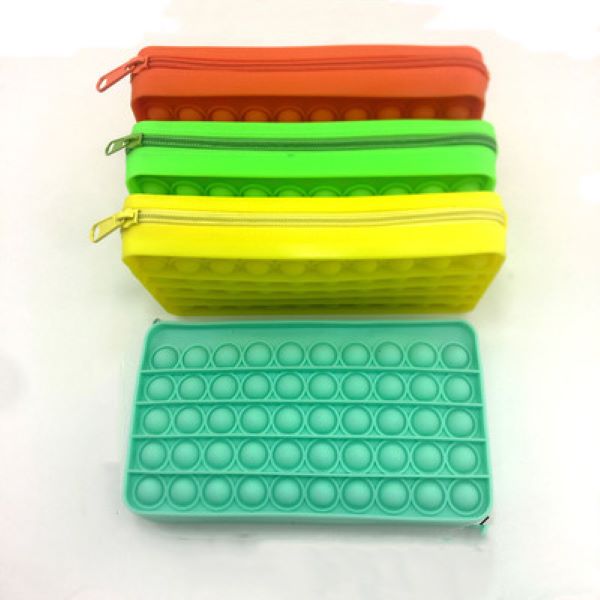 

11.5*20CM Size Push its Pops Fidget Decompression Toys Stationery Storage Bag Pattern Popper Bubble Fingertip Sensory Toy for Children Gifts