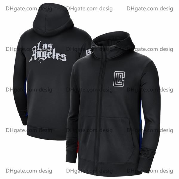 

Men LA Clippers Black 2021 City Edition Showtime Full-Zip Hoodie