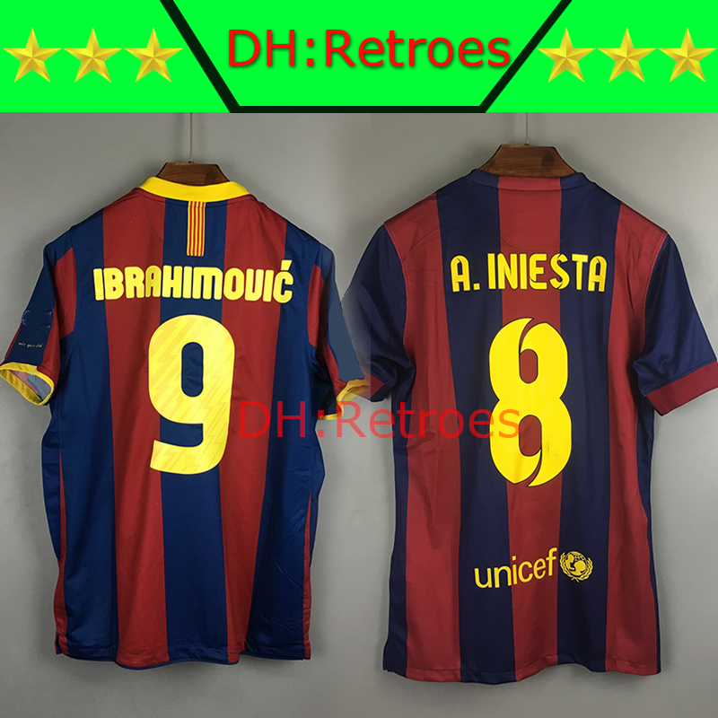 

Retro A.iniesta Soccer Jersey 03 04 05 06 08 09 10 11 14 15 16 17 99 ibrahimovic Classic Futebol 11 Rivaldo Thailand Jersey